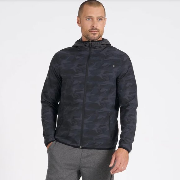 Vuori Other - Vuori Black Camo Outdoor Trainer Shell Lightweight Full Zip Jacket Size Medium